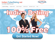 Tablet Screenshot of indian.cyberdating.net
