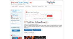 Desktop Screenshot of forum.cyberdating.net