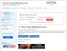 Tablet Screenshot of forum.cyberdating.net